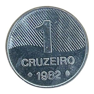 Moeda de 1 Cruzeiro 1982 - V-345 - Flor de Cunho