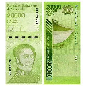 Venezuela - Cédula de 20.000 Bolivares Soberanos 2019 - P-110b - FE