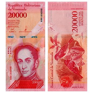 Venezuela - Cédula de 20.000 Bolivares Forte 2017 - P-99c - Simon Bolivar - FE