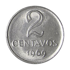 Moeda 2 Centavos 1969 - V-291 - FC