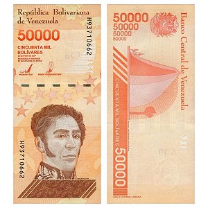 Venezuela - Cédula de 50.000 Bolivares Soberanos 2019 - P-111b - Simon Bolivar - FE