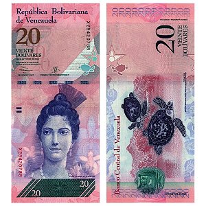 Venezuela - Cédula de 20 Bolivares Forte 2014 - P-91f - Luiza Arismendi - FE