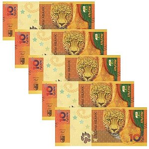 Abecasia / Abkhazia - 5 Cédulas de 10 Apsar 2024 - P-3a - FE