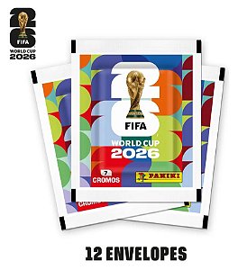 Copa Do Mundo 2026 - Kit Com 12 Envelopes de Figurinhas Panini - FIFA WORLD CUP 2026 - Pronta entrega
