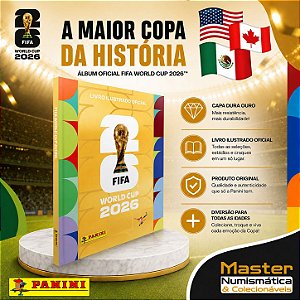 Copa Do Mundo 2026 - Álbum Capa Dura Ouro - FIFA WORLD CUP 2026 - Pré Venda