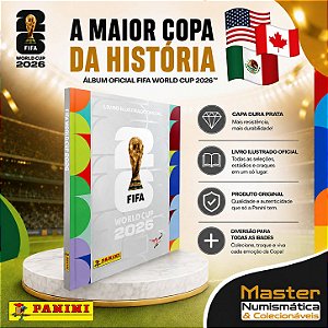 Copa Do Mundo 2026 - Álbum Capa Dura Prata - FIFA WORLD CUP 2026 - Pré Venda