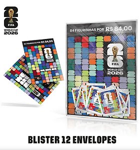 Copa Do Mundo 2026 - Blister Com 12 Envelopes de Figurinhas Panini - FIFA WORLD CUP 2026 - Pronta entrega