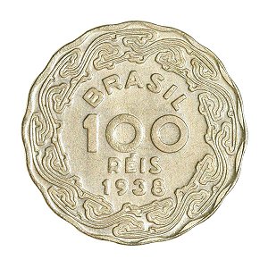 Moeda de 100 Réis 1938 - V-163 - Getulio Vargas - Cupro - Flor de Cunho
