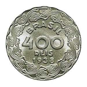 Moeda de 400 Réis 1938 - V-172 - Getulio Vargas - Cupro - Flor de Cunho