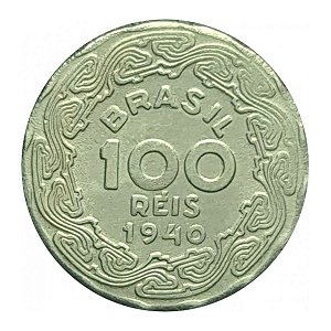 Moeda de 100 Réis 1940 - V-164 - Getulio Vargas - Cupro - Flor de Cunho