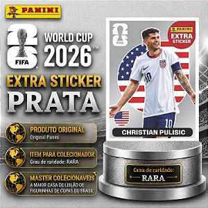 2026 Extra Legend PRATA - Christian Pulisic (EUA) - Original Panini - Copa do Mundo 2026
