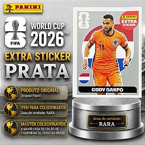 2026 Extra Legend PRATA - Cody Gapko (Holanda) - Original Panini - Copa do Mundo 2026