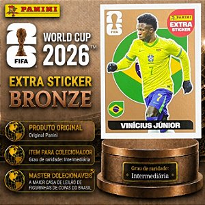 2026 Extra Legend BRONZE - Vinicius Junior (Brasil) - Original Panini - Copa do Mundo 2026