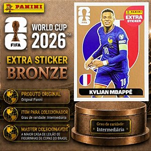 2026 Extra Legend BRONZE - Kyllian Mbappe (França) - Original Panini - Copa do Mundo 2026