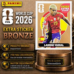 2026 Extra Legend BRONZE - Lamine Yamal (Espanha) - Original Panini - Copa do Mundo 2026