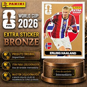 2026 Extra Legend BRONZE - Erling Haaland (Noruega) - Original Panini - Copa do Mundo 2026