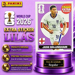 2026 Extra Legend BASE (Lilás) - Jude Belingham (Canadá) - Original Panini - Copa do Mundo 2026