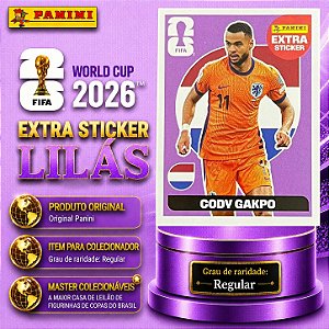 2026 Extra Legend BASE (Lilás) - Cody Gapko (Holanda) - Original Panini - Copa do Mundo 2026