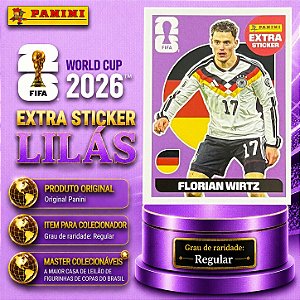 2026 Extra Legend BASE (Lilás) - Florian Wirtz (Alemanha) - Original Panini - Copa do Mundo 2026