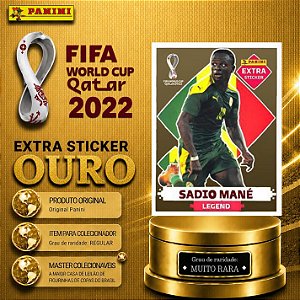 2022 Extra Legend - Sadio Mané (Gold) - Senegal - Original Panini - Copa do Mundo do Qatar 2022