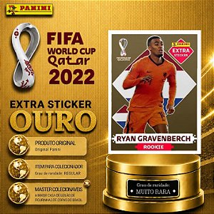 2022 Extra Legend - Ryan Gravemberch (Gold) - Holanda - Original Panini - Copa do Mundo do Qatar 2022