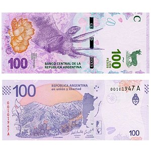 Argentina - Cédula de 100 Pesos 2018 - P-363Aa - Taruca / Rara - FE