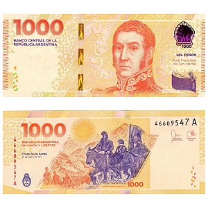 Argentina - Cédula de 1.000 Pesos 2023 - P-367a - San Martin / Rara - FE