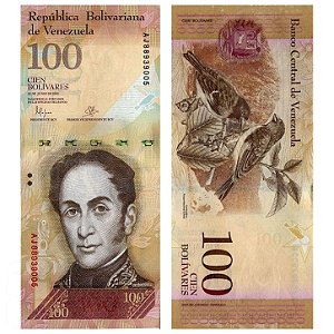 Venezuela - Cédula de 100 Bolivares Forte 2015 - P-93i - Rara - Simon Bolivar - FE