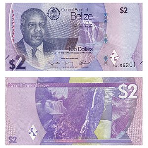 Belize - Cédula de 2 Dollars 2025 - P-73a - Philip Goldson - FE