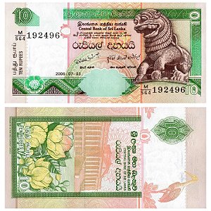 Sri Lanka - Cédula de 10 Rupees 2006 - P-108f - FE