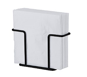 Porta Guardanapos Future Aço Preto