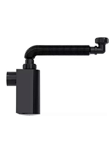 Sifão Tubo Extensivo Blukit Com Copo de Parede 47 cm Preto