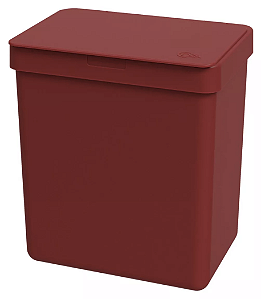 Lixeira De Bancada 2,5L Coza Vermelho