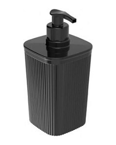 Dispenser Porta Sabonete Liquido Cozinha Banheiro 420ml Preto Plasútil