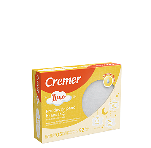 Fraldas de Pano Brancas Luxo Cremer