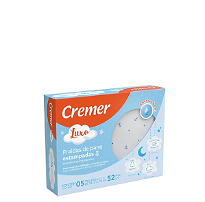 Fralda De Pano Estampada Luxo Cremer