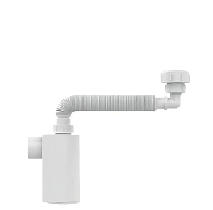 Sifão Parede C/copo Lavatório Branco Blukit