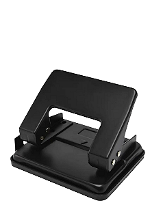 Perfurador Papel 20 folhas Bazze Preto