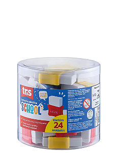 Borracha Clássica Cores Sortidas C/24 un Tris