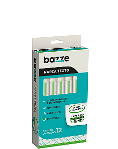 Marca Texto Verde C/12 un Bazze