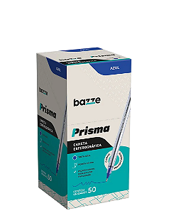 Caneta Esferográfica Prisma 1.0mm Azul C/50 un Bazze