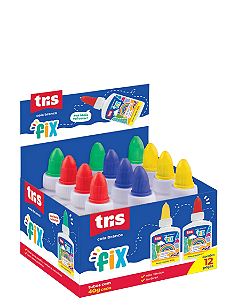 Cola Branca Fix Tubo 40g  C/12 un Tris