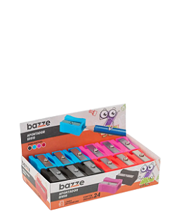 Apontador Simples Cores sortidas C/24 un Bazze