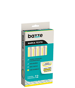 Marca Texto Amerelo C/12 un Bazze