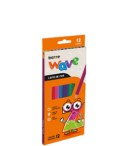 Lápis de Cor Wave 12 cores Bazze