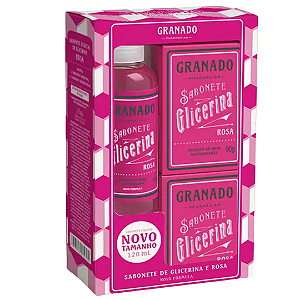 Kit Sabonete Glicerina Rosa