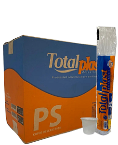 Copo 50ml Branco C/ 100 und. TotalPlast