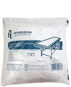 Lençol Descartável TNT C/ Elástico Branco ANADONA