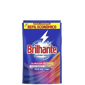 Sabão Líquido Brilhante Limpeza Total Refil 700 ML