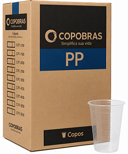 Copo 150ml C/ 100 und. COPOBRAS Transparente